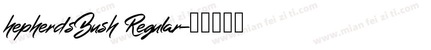 hepherdsBush Regular字体转换